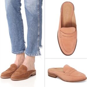 Madewell | Women's Pink Blush Suede Elinor Slip On Loafer Flats Size 8